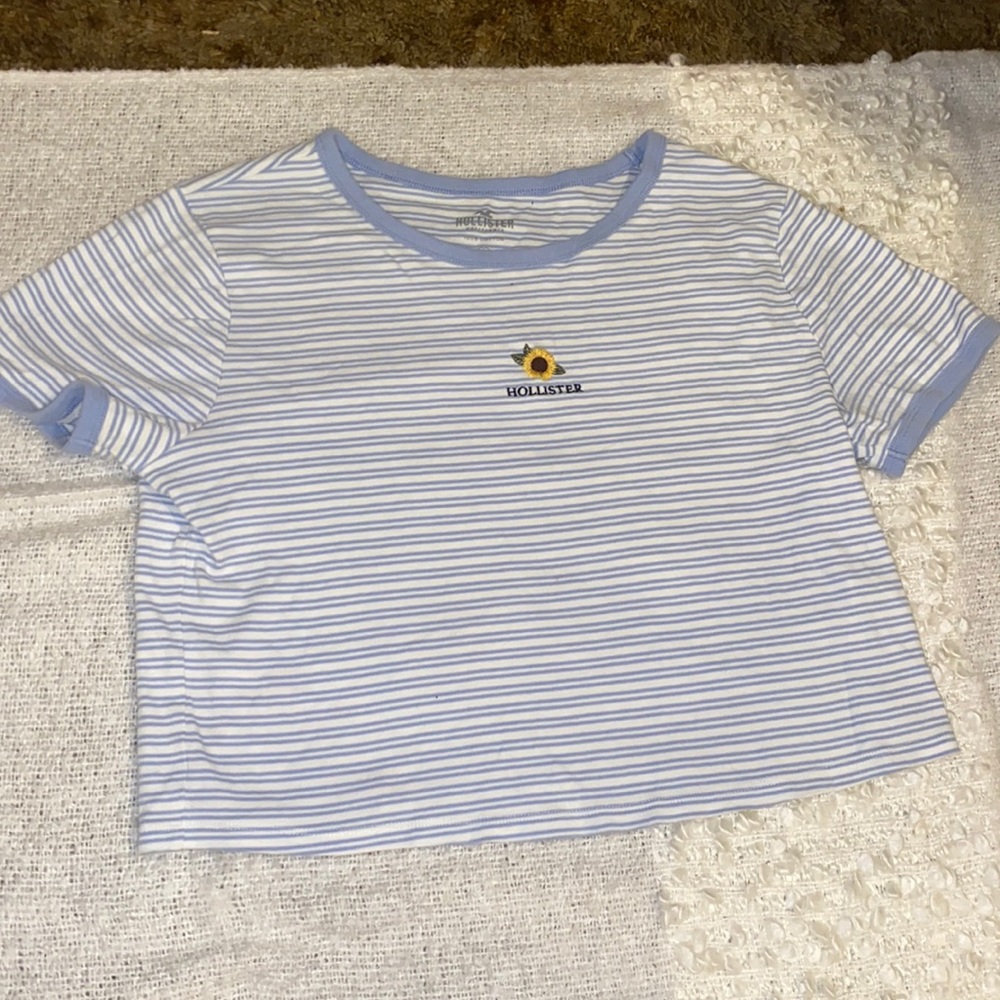 Hollister Striped Sunflower tee